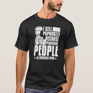 Camiseta Fotografia da câmera fotográfica Paparazzi