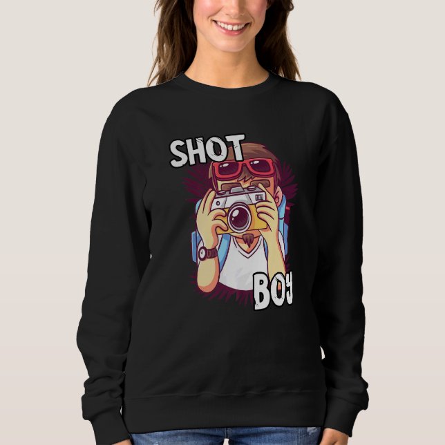 Camiseta Fotografia da câmera fotográfica Shot Boy Fotograf (Frente)