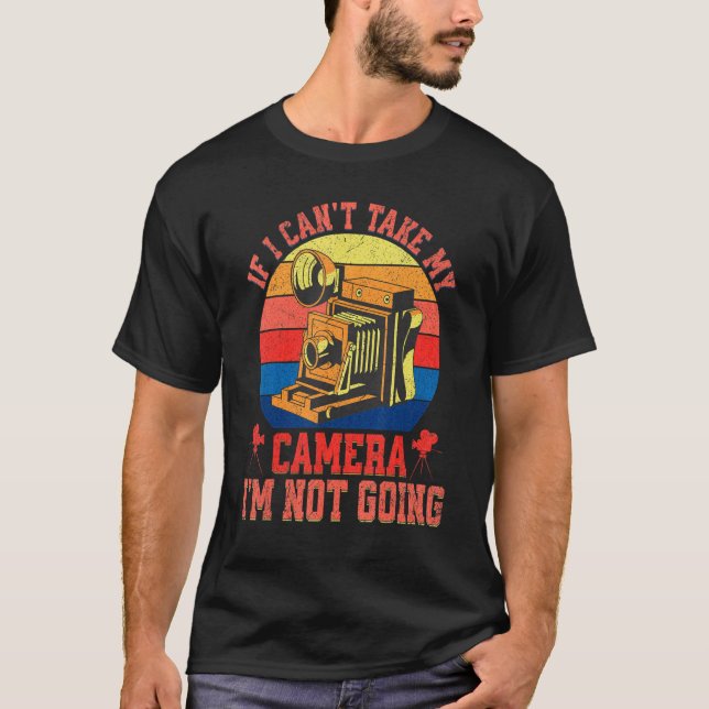 Camiseta Fotografia da câmera retrorativa Vintage (Frente)