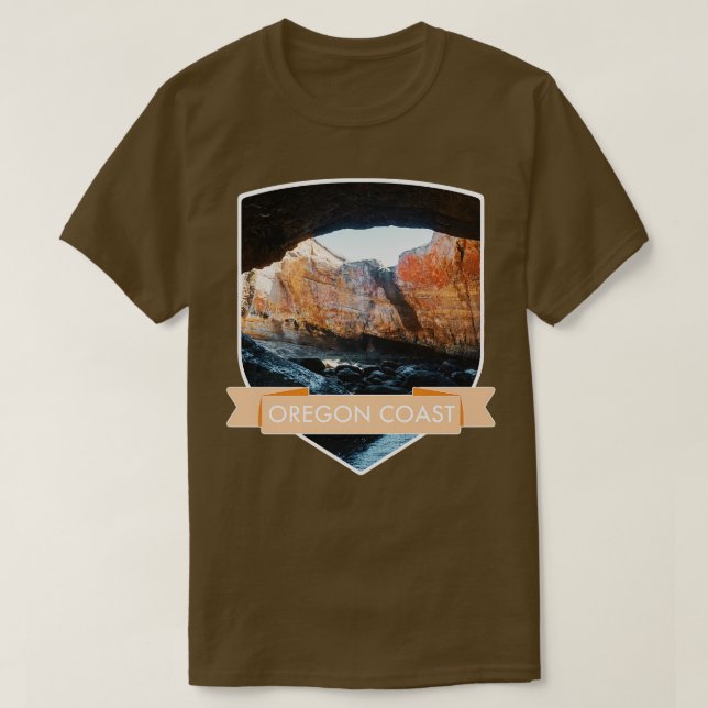 Camiseta Fotografia da CavernaViagem do Oregon na PNW (Frente do Design)