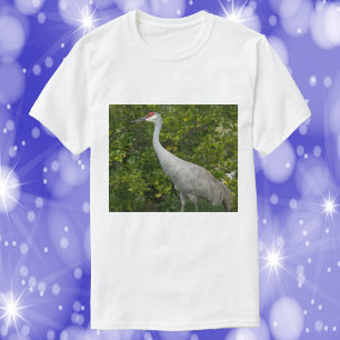 Camiseta Fotografia da natureza do pássaro de Sandhill Cran