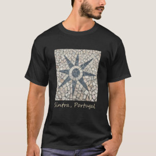 Camiseta Fotografia da Rua Cobblestone Sun Sintra Portugal