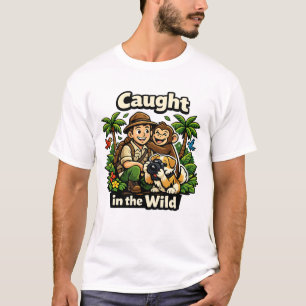 Camiseta Fotografia de Cachorro com o Dono na Natureza - An
