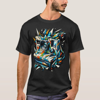Camiseta Fotografia de Câmera Antiga Fotógrafo Fotografia