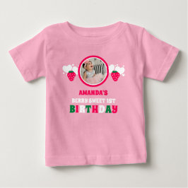Camiseta Fotografia de Celebração do Primeiro Aniversário d
