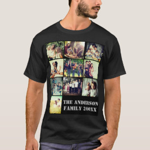 Camiseta Fotografia de colagem personalizada
