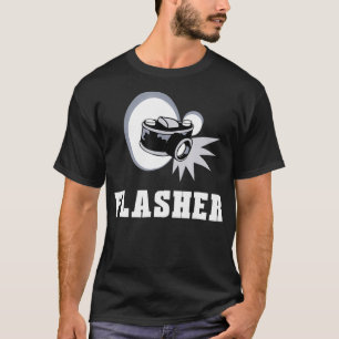Camiseta Fotografia de presente da câmera Flasher
