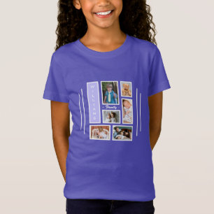 Camiseta Fotografia De Tendência Gelada Roxo Para Meninas