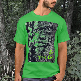 Camiseta Fotografia do Espírito da Floresta Homem Verde