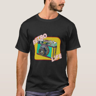 Camiseta Fotografia do Lover da Câmera Vintage