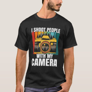 Camiseta Fotografia do Pessoas com minha câmera fotográfica