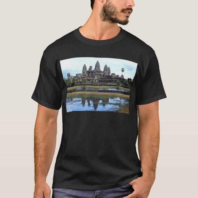 Camiseta Fotografia do viagem do templo de Angkor Wat (Frente)