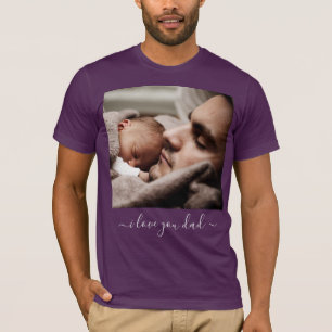 Camiseta Fotografia e texto personalizados - Eu amo seu PAI