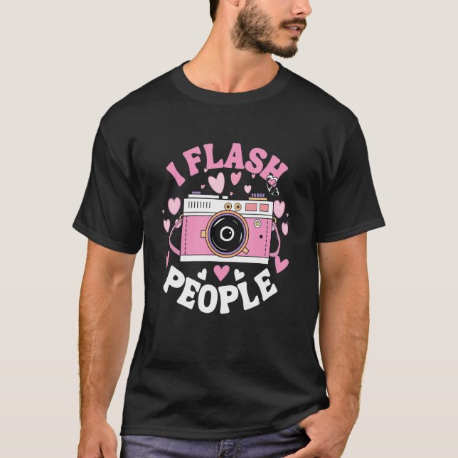 Camiseta Fotografia engraçada Fotografia com Design de Gráf (Frente)