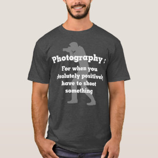 Camiseta Fotografia Engraçada Para Fotografias