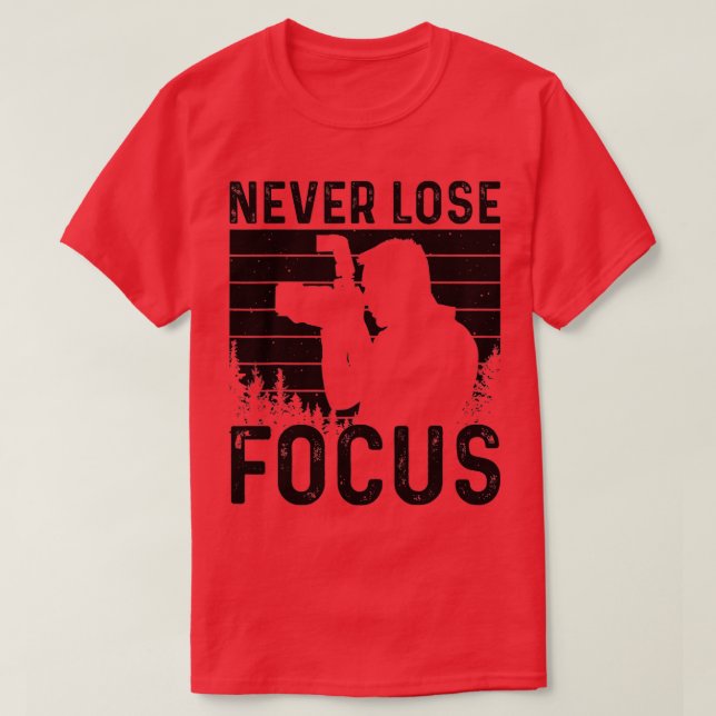 Camiseta Fotografia Engraçada Presente Para Mulheres Câmera (Frente do Design)