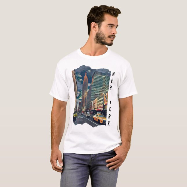 Camiseta Fotografia estética de Nova Iorque (Frente Completa)