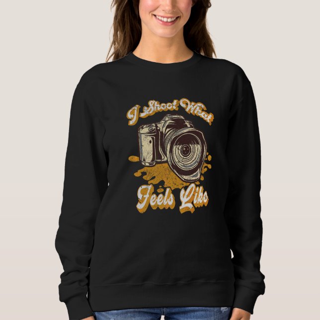 Camiseta Fotografia Eu Fotografio O Que Sinto Como  Câmera  (Frente)