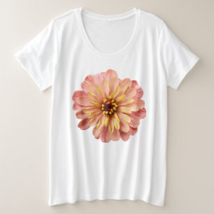 Camiseta Fotografia Floral de Zinnia Flower