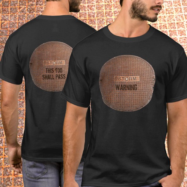 Camiseta Fotografia frente e verso do Cobrir de tempestade  (Criador carregado)