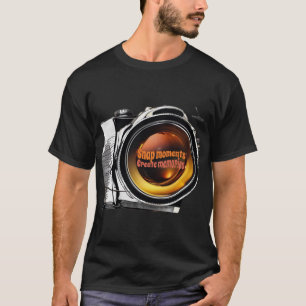 Camiseta Fotografia - Instantâneos, memórias de crio