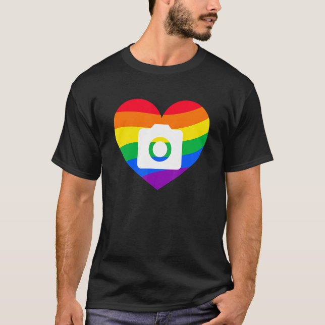 Camiseta Fotografia Lover, Fotógrafo Presente, Arco-Íris Ve (Frente)