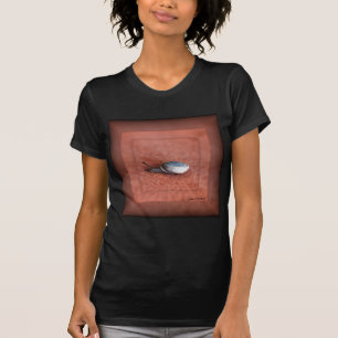 Camiseta Fotografia Macro de Caracol em Terracota