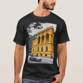 Camiseta Fotografia Minimalista do Edifício de Cidade Amare