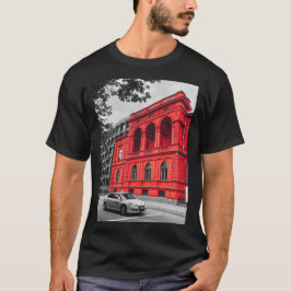 Camiseta Fotografia minimalista do edifício Red City