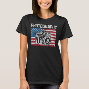 Camiseta Fotografia nos sinalizadores Fotografia Câmera fot