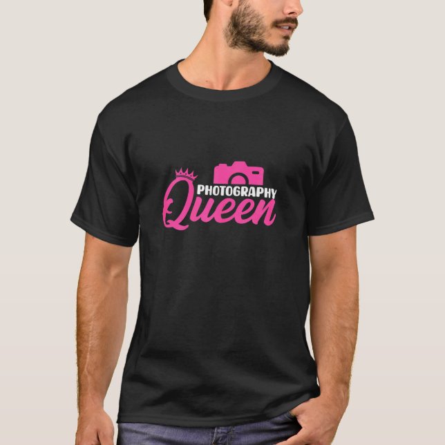 Camiseta Fotografia Para Mulheres Meninas Fotógrafo Câmera  (Frente)