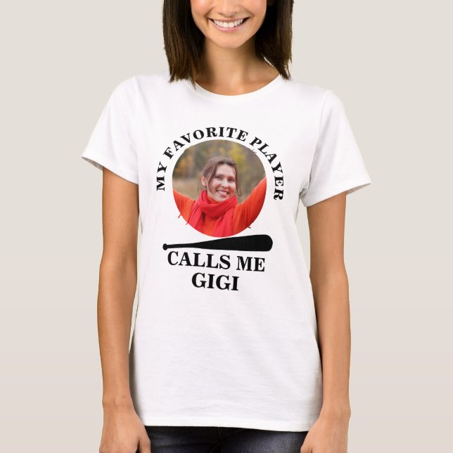 Camiseta Fotografia personalizada em forma de baseball, o m (Frente)