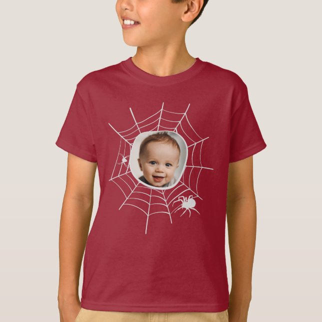 Camiseta Fotografia personalizada Web spiderweb assustadora (Frente)