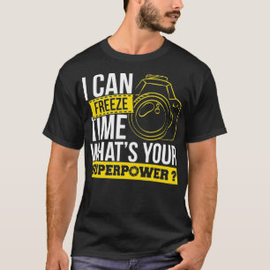 Camiseta Fotografia Posso Congelar Tempo Fotografia Fotogra