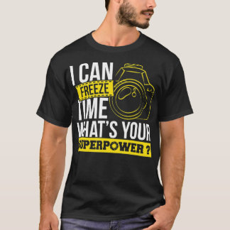 Camiseta Fotografia Posso Congelar Tempo Fotografia Fotogra