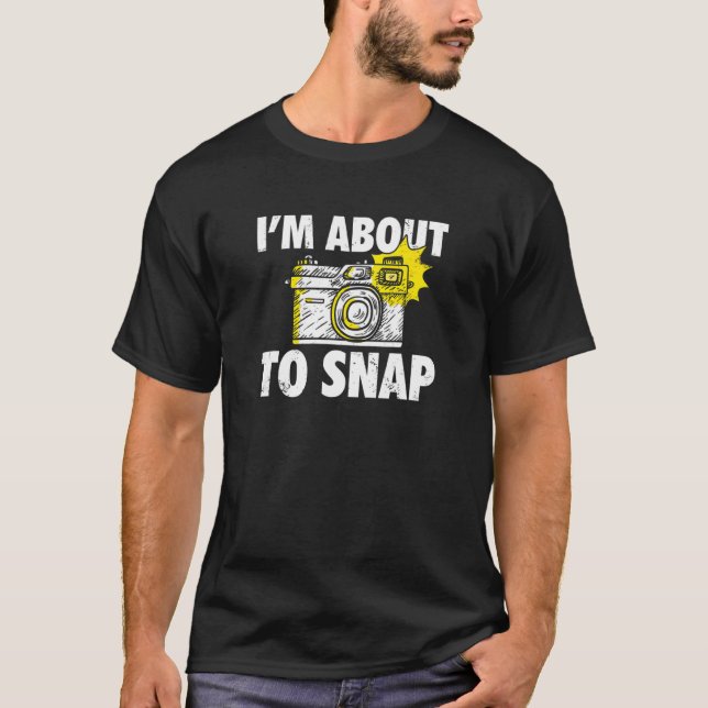 Camiseta Fotografia que estou prestes a tirar da câmera fot (Frente)