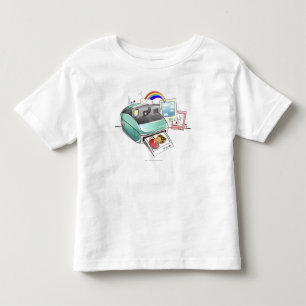 Camiseta Fotografia que sai de uma câmera imediata