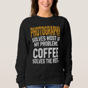 Camiseta Fotografia Resolve Meus Problemas Café Câmera