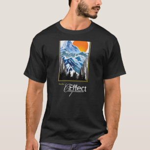 Camiseta Fotografia termo gráfico Efeito de compressão inve