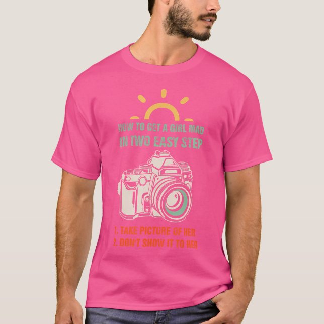 Camiseta Fotografia Vintage - Presente para Fotógrafo (Frente)