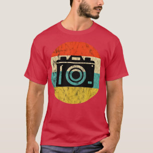 Camiseta Fotografia Vintage Retro Sunset Camera Lens Foto