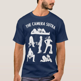 Camiseta Fotografias da Posição da Câmera de Fotografia