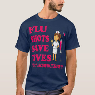 Camiseta Fotografias de Gripe Salvem Vidas Médico Engraça