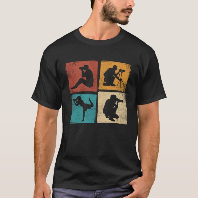 Camiseta Fotografias Retrovisoras - Fotografia da Câmera de (Frente)