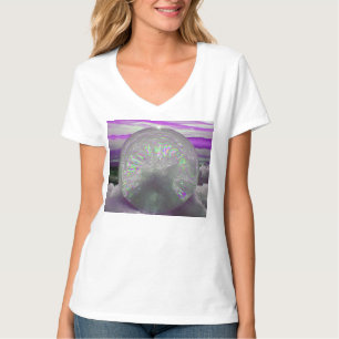Camiseta Fotográfica Roxa de Espeta, de uso femini