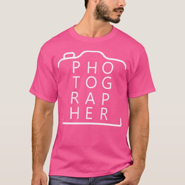Camiseta Fotógrafo Amante Da Fotografia (Frente)