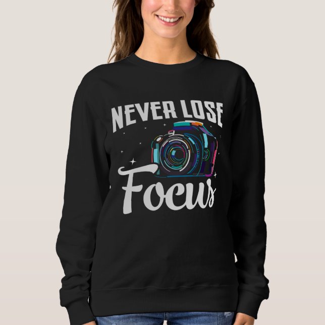 Camiseta Fotógrafo Câmera Foto Fotografia  Nunca Perca  (Frente)