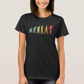 Camiseta Fotógrafo Da Câmera Retro Evolution