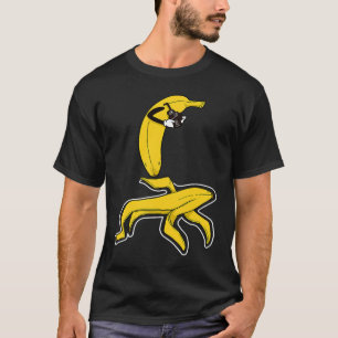 Camiseta Fotografo da cena do crime com vítima de banana