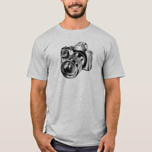 Camiseta Fotógrafo de câmera profissional
